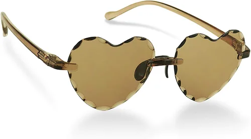 ShadyVEU - A la moda, en forma de Corazón y Amor, Colorido, para Bebé Niña, Edad 2-6 Años Lentes de sol extra grandes para niños