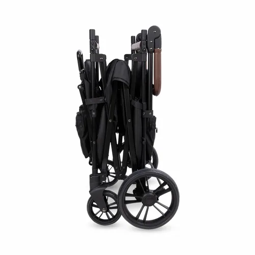Miniatura 11 de WONDERFOLD X4R Rev Stroller Wagon (4 plazas) – Carro plegable con arnés de cinturón de seguridad de 5 puntos, asientos reclinables y espacios
