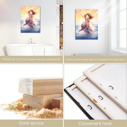 Miniatura 6 de VOCBAN Tree of Life Wall Art The Picture Artwork Canvas Prints Tree Pictures Poster Retro Artwork for Bedroom Living Room Home