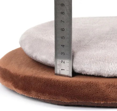 Miniatura 2 de Greenjin Cojín de asiento de espuma viscoelástica desmontable de 13 pulgadas, cojín redondo para silla antideslizante, almohadilla para taburete