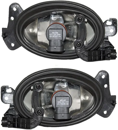 Miniatura 3 de Par de luces antiniebla para parachoques delantero con bombillas halógenas 9006 para Mercedes Benz CLK E ML Class, se adapta a OE 1698201656