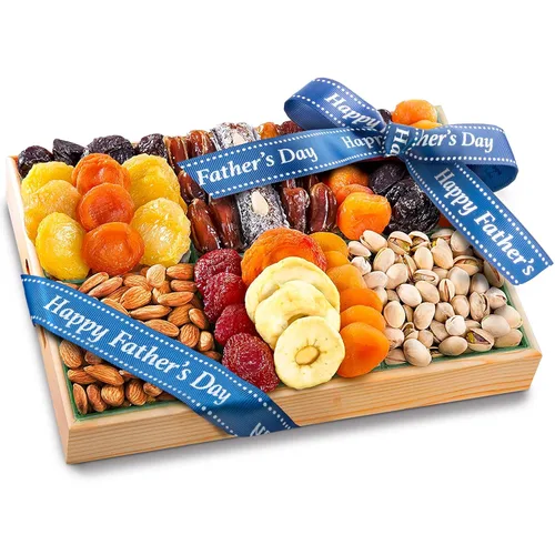 Caja de regalo con bandeja de aperitivos y nueces para el Día del Padre Crunch 'n Munch