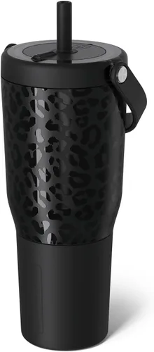 Miniatura 26 de BrüMate Resa - Vaso de viaje 100% a prueba de fugas de 25 onzas con asa y pajilla, popote SoftSip flexible, funda de silicona para mayor