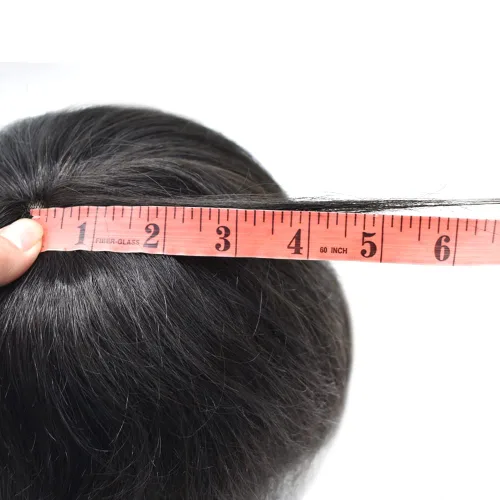 Miniatura 7 de Tupé para hombre Remy pieza de cabello humano para hombres encaje tupé para hombres nudo blanqueado sistema de reemplazo de cabello para hombre