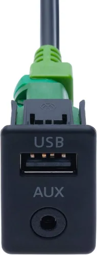 Miniatura 3 de Interruptor USB AUX para automóvil + cable de conexión USB de 4 pines + cable de arnés auxiliar de 12 pines Compatible con BMW 1 3 5 6 E81 E82 E87