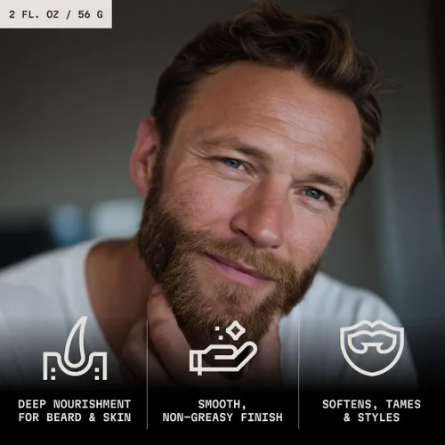 Miniatura 7 de Striking Viking Bálsamo para barba para hombres – Acondicionador para barba sin enjuague – Bálsamo de peinado hecho con mantequilla de barba