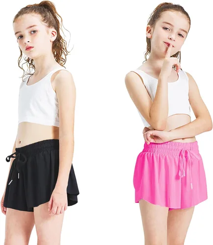 Miniatura 3 de Pantalones cortos de mariposa para niñas con forro de elastano, pantalones cortos de mariposa con bolsillo
