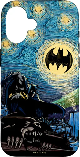 Miniatura 31 de Funda de pintura estilo noche estrellada de Batman para iPhone 13 DC Comics