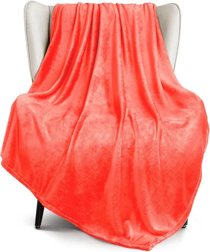 Miniatura 43 de Exclusivo Mezcla Manta de vellón para sofá, cama, súper suave y cálida, para uso en todas las estaciones, acogedora, afelpada, ligera, azul hielo