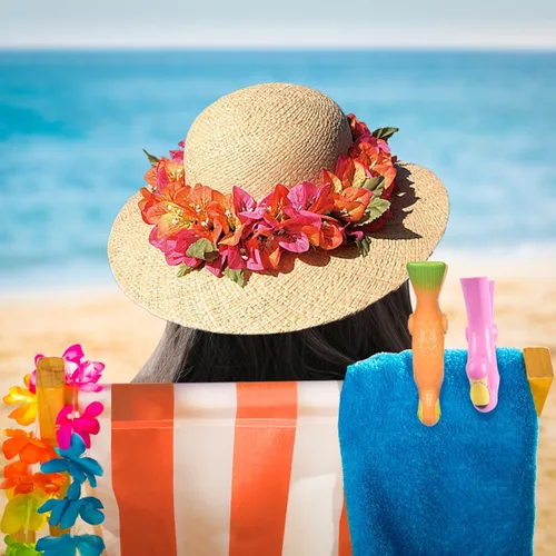 Miniatura 3 de Clips para Toallas de Playa, Sopito Clips para Toallas Tamaño Jumbo para Sillas de Playa Crucero Patio y Accesorios de Piscina, Juego de 4