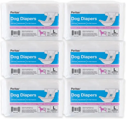 Miniatura 10 de Pañales desechables para perras Pañales para perras Pañales para cachorros, pañales para perros en celo o pañales de incontinencia para perros