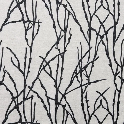 Miniatura 2 de Exclusive Home Branches - Par de paneles de cortinas de mezcla de lino con ojales, 54 x 84 pulgadas, negro