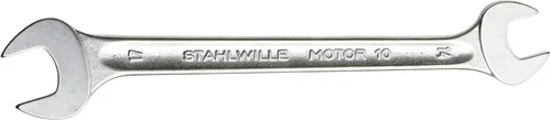 Miniatura 6 de Stahlwille 40032022 Llaves dobles de extremo abierto, motor n.º 10, tamaño 0.787 x 0.866 in, ángulo de desplazamiento de 15 grados, métrico, grado