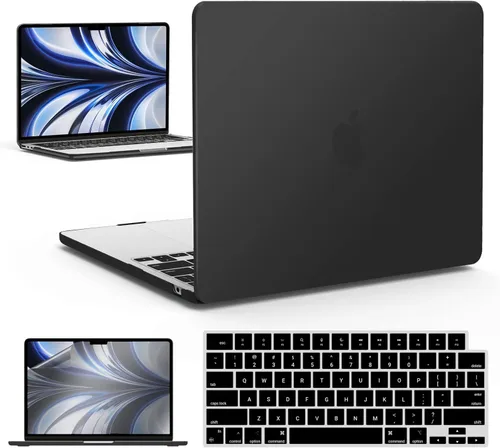 Miniatura 18 de IBENZER Funda para MacBook Air de 13 pulgadas 2026 2025 2024 2023 2022 M4 A3240 M3 A3113 M2 A2681, funda rígida con cubierta de teclado ScreenFilm