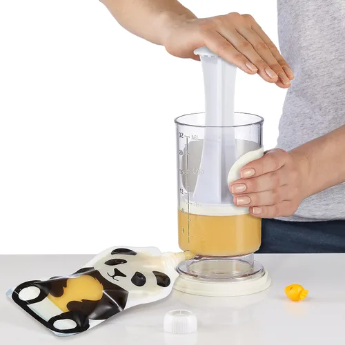 Miniatura 2 de Squooshi The Original Filling Station - Relleno de bolsas de alimentos para bebés + 12 bolsas reutilizables para alimentos para bebés, diseño