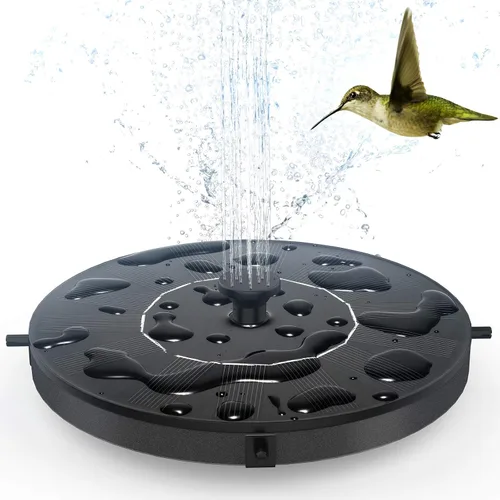 Miniatura 9 de Bomba de agua de fuente solar para baño de pájaros, bomba de fuente de agua flotante con energía solar para baño de pájaros, jardín, estanque