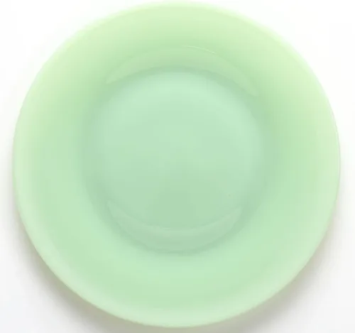 Patrón simple y simple - Plato para pan/ensalada/cena - Mosser Glass (8 pulgadas, jade)