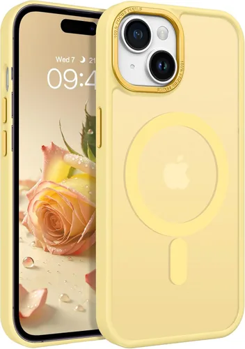 Miniatura 21 de BENTOBEN Funda para iPhone 15, funda para iPhone 15 compatible con MagSafe, funda magnética mate translúcida a prueba de golpes para mujeres