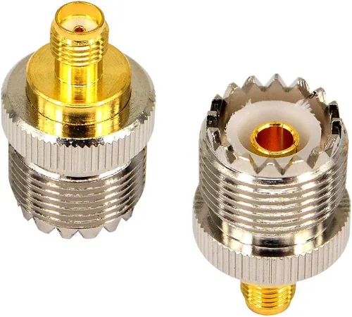 Miniatura 2 de onelinkmore Adaptador SMA hembra a SO239 (PL-259 hembra) Adaptador coaxial de radio bidireccional UHF Kits conector para Baofeng CB Radio Walkie