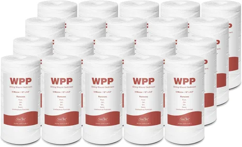Miniatura 12 de SimPure - Cartucho de filtro de agua para heridas de cadena de 5 micrones, 10 x 4.5 pulgadas para agua de pozo, reemplazo de filtro de sedimentos