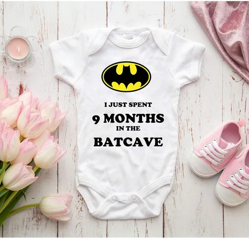Miniatura 6 de TripleBDesigns I Just Spent 9 Meses in the Batcave Best Baby Shower Mameluco de regalo divertido