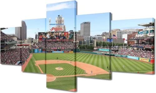 Miniatura 93 de Arte para pared, lienzo para estadio deportivo, arte para pared, diseño de campo de Wrigley en Chicago, pinturas de Chicago, impresiones sobre