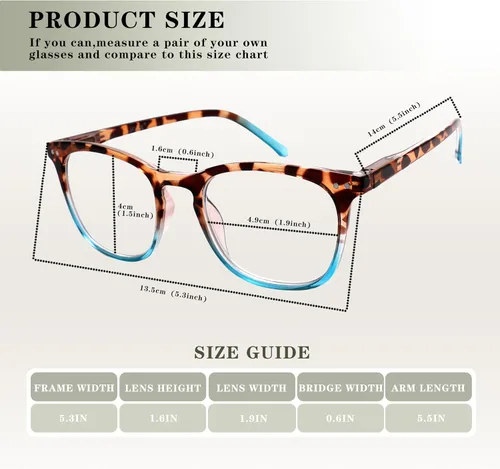 Miniatura 2 de Gafas de Lectura para Mujeres, Lentes con Bisagra de Resorte Anti Fatiga Visual, Gafas de Moda con Estampado de Patrón, Lentes de Trampa