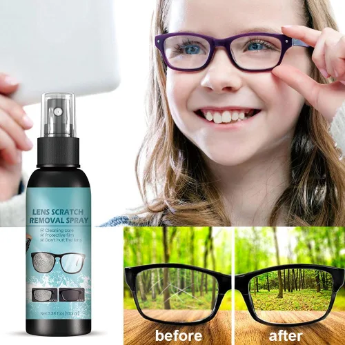 Miniatura 3 de ROWPOZ Spray limpiador de cristales para ojos, removedor de arañazos de lentes para lentes de 3.4 fl oz, limpiador de lentes en aerosol para gafas