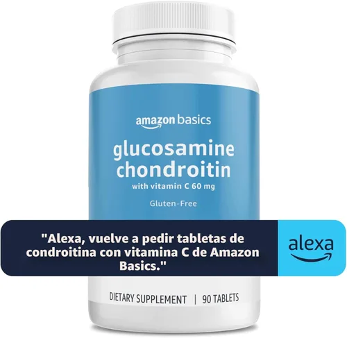 Miniatura 4 de Amazon Basics - Glucosamina Condroitina, 1500 mg, con Vitamina C 60 mg, 90 Comprimidos (2 por porción), Sin Gluten