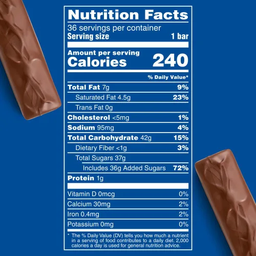 Miniatura 2 de 3 Musketeers - Barras de caramelo de chocolate con leche - Barras de chocolate de tamaño natural, barra de caramelo de 1.92 onzas (paquete de 36)