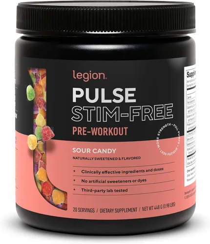 Miniatura 12 de Legion Pulse Suplemento previo al entrenamiento - Bebida de óxido nítrico natural para aumentar la energía, sin creatina, endulzada naturalmente