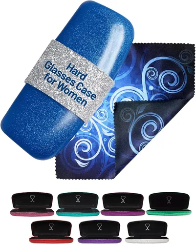 Miniatura 21 de La original e impresionante caja de gafas de concha dura, para mujer, de Spunky Soul Recubierto por un suave brillo Paño de limpieza