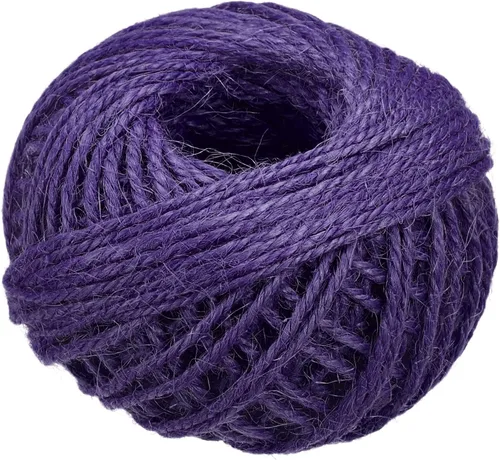 Miniatura 16 de MECCANIXITY Cuerda de yute de 164 pies de 0.079 in, cuerda de yute, cuerda de yute natural, verde para manualidades, jardinería, agrupamiento
