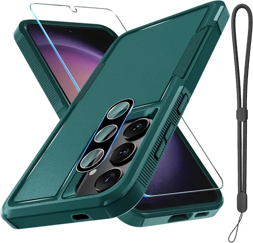 Miniatura 12 de Funda para Samsung Galaxy S24 FE, Cuerpo Completo Resistente de Servicio Pesado Robusta a Prueba de Golpes Funda Protectora para Teléfono con Correa
