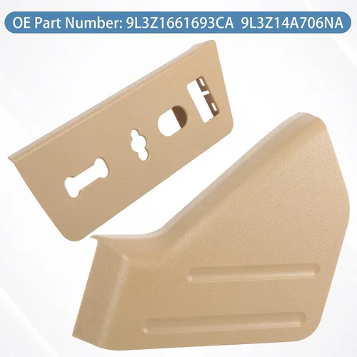 Miniatura 3 de Panel de moldura de asiento eléctrico y bisel del interruptor de asiento negro lado del conductor compatible con Ford F150 2009-2014 Lincoln Mark LT