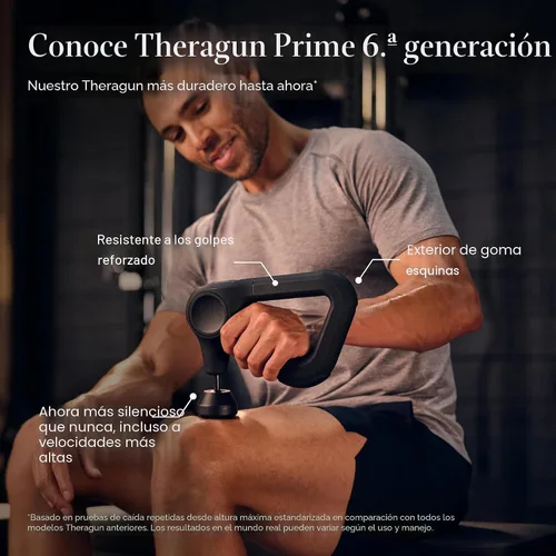 Miniatura 2 de TheraGun Therabody Prime (5ª generación) - Pistola de masaje de terapia de percusión de tejido profundo, habilitada para Bluetooth, masajeador