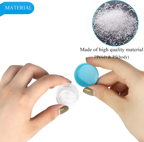 Miniatura 3 de 50 unidades de 5 gramos de envases de muestra, tarros vacíos de 5 ml con tapas, pequeños envases cosméticos, tarros de muestra mini con 4 cucharas