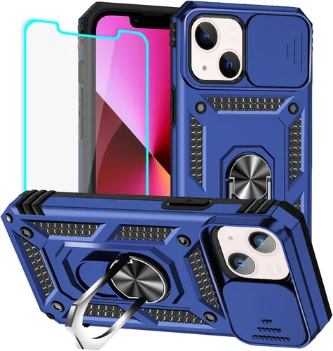 Miniatura 53 de HNHYGETE Funda para iPhone XR con protector de pantalla HD: [grado militar de 20 pies probada en caídas] Funda protectora para cámara deslizante a