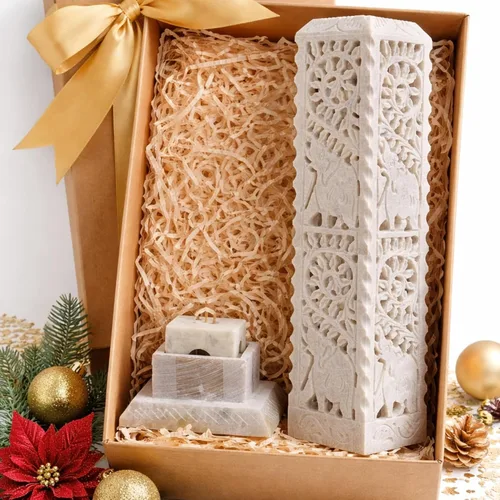 Miniatura 8 de Carry Me Quemador de incienso de mármol hecho a mano, soporte para palitos de velas, soporte para velas de té, talla perfecta de elefante