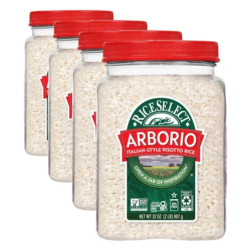 Miniatura 7 de RiceSelect Arborio Rice for Italian Risotto, arroz sin gluten premium, sin OMG, tarro de 32 onzas, (paquete de 1)