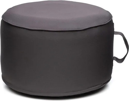 Miniatura 14 de QILLOWAY Otomana inflable para exteriores para patio, puf redondo impermeable, reposapiés inflable, reposapiés al aire libre para piscina, jardín