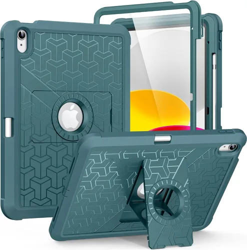 Miniatura 24 de MoKo Funda para iPad (A16) de 11ª/10ª generación 2025/2022, resistente a prueba de golpes, doble capa protectora de cuerpo completo, protector