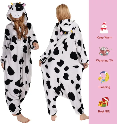 Miniatura 4 de SWEETXIN Pijama unisex para adultos y niños, para Halloween, Navidad, ropa de dormir, traje de cosplay para mujeres y hombres