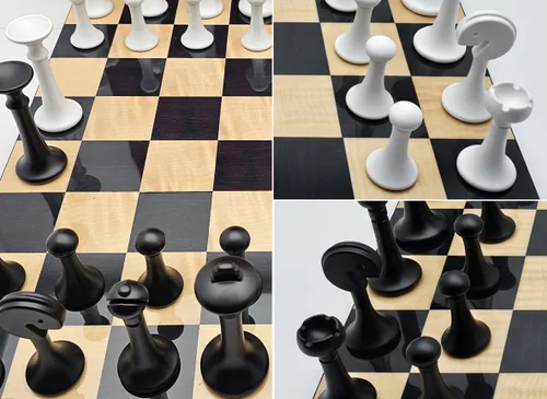Miniatura 3 de Juego de ajedrez grande de 15.7 pulgadas con piezas de ajedrez ponderadas de aleación de zinc de alto polímero, juegos de ajedrez para adultos