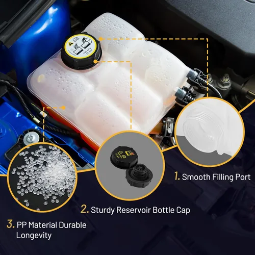 Miniatura 2 de Depósito de Rebosamiento de Expansor de Refrigerante 603-382 Compatible con 2013-2018 C-MAX 2013-2016 Escape 2012-2018 Focus 2014-2016 Transit