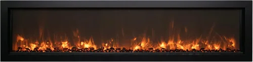 Miniatura 5 de Remii WM - Chimenea eléctrica extra delgada de 55 pulgadas, calentador de chimenea eléctrico delgado montado en la pared con control remoto