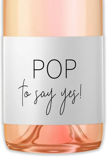 Pop to say Yes, Bridesmaids Mini etiquetas de champán ● Juego de 10 ● Propuesta de dama de honor, Will You Be My Maid of Honor, Fiesta nupcial