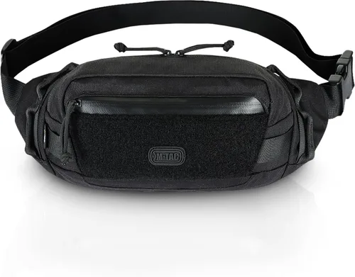 Miniatura 8 de M-Tac Riñonera para hombre - Riñonera pequeña compañera - Cinturón de estilo táctico EDC (negro)