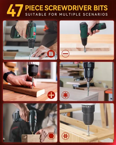 Miniatura 4 de KingTool Juego de 400 Piezas de Brocas – Juego de Brocas para Destornillador con Estuche con Cajón, Juego de Brocas Diseñado para Varias Tareas