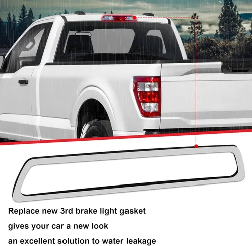 Miniatura 4 de HERCOO 3ª tercera junta de luz de freno compatible con Ford F150 2009 a 2014 montaje alto montaje conjunto de una sola cara